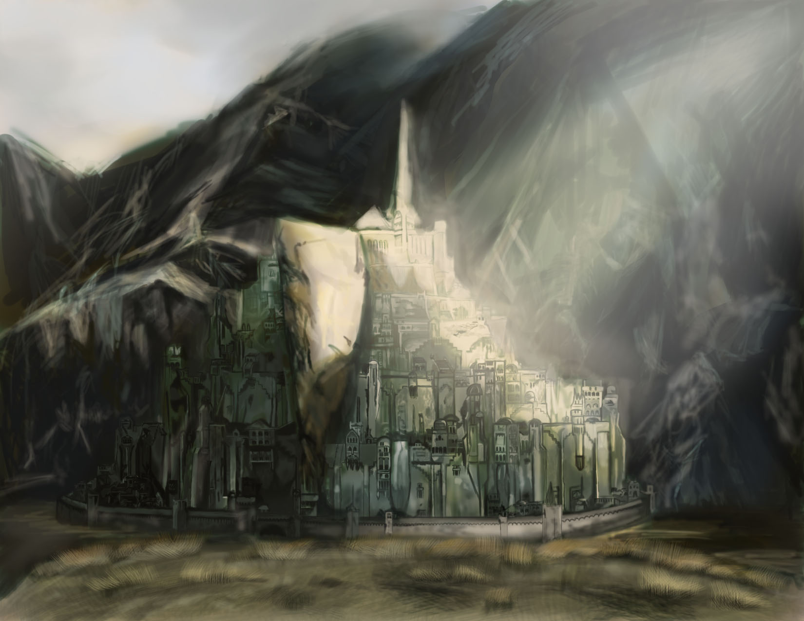 Minas tirith by MaximGaripov on DeviantArt