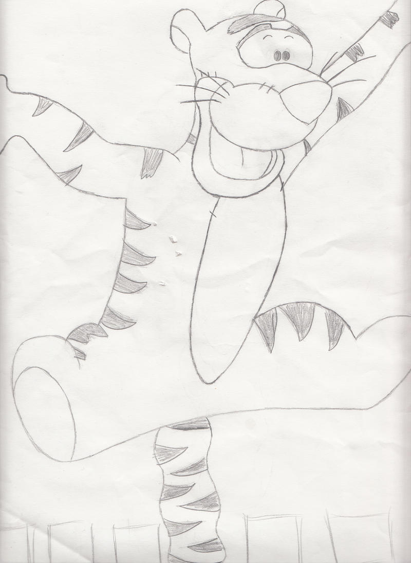 Tigger Line Pattern Tigger Line Art by LoveLedUsAstray on DeviantArt