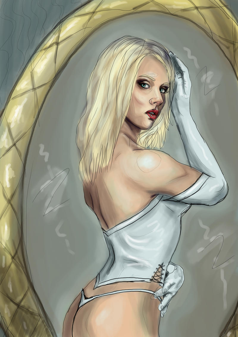 Miss Mosh as Emma Frost +WIP+