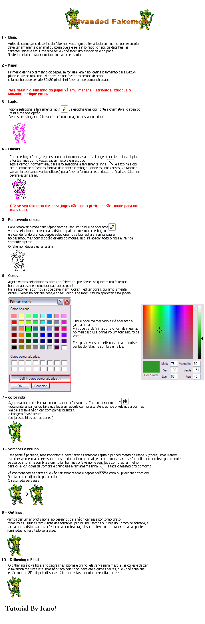 Fakemon Tutorial Fakemon tutorial - portuguese by master-suicune on DeviantArt