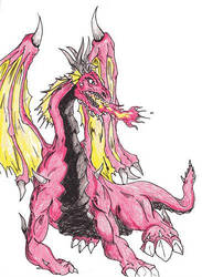 Colored Red Dragon