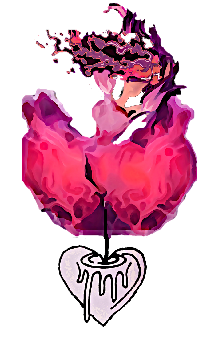 Pink Flame Dress by amalteus on DeviantArt