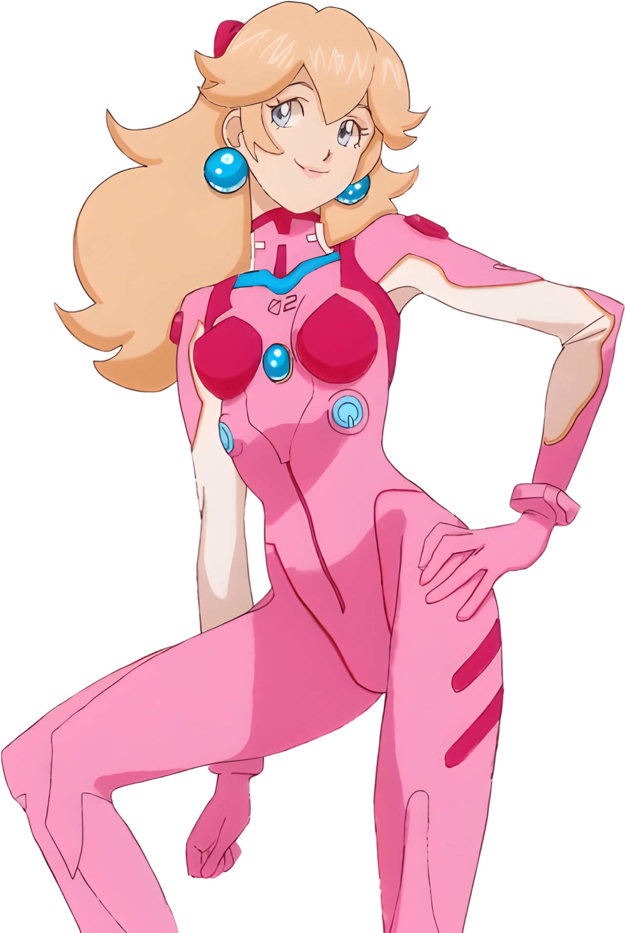Princess Peach EVA plugsuit Crossover Render by amalteus on DeviantArt