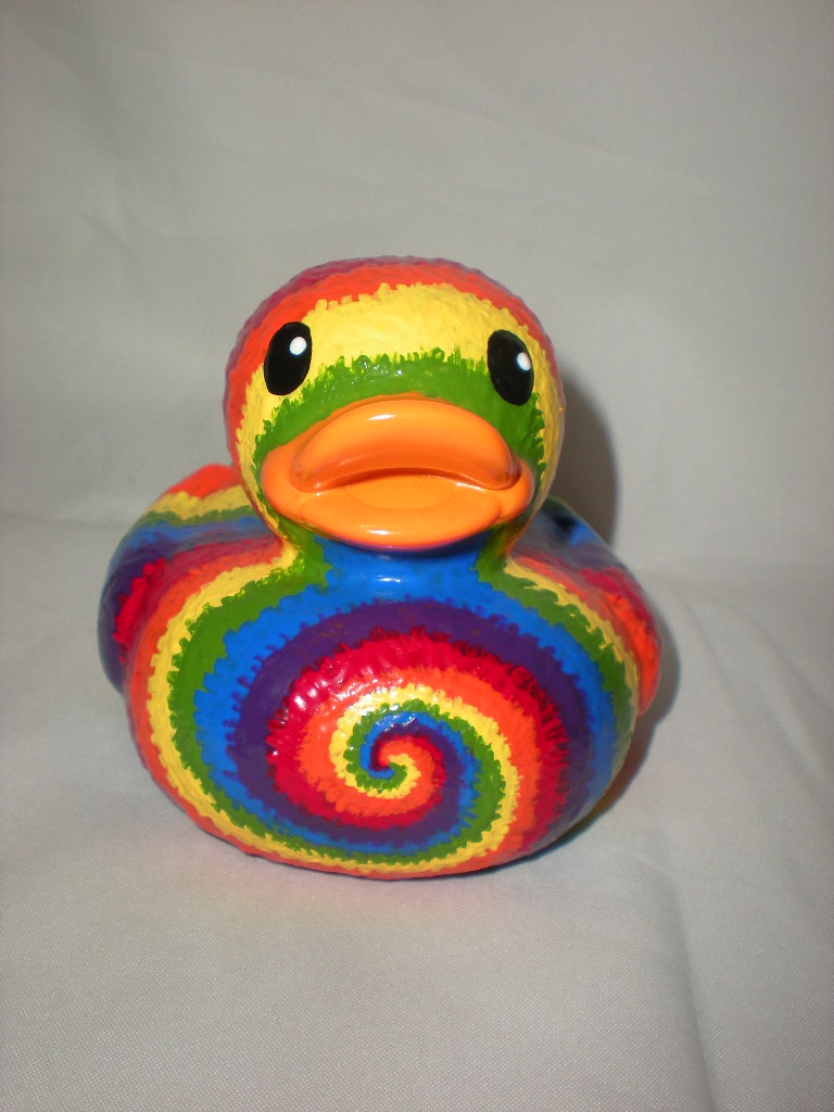 Tie Dye Rubber Duck