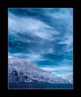 Columbia river gorge and sky