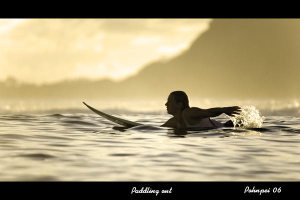 Paddling out