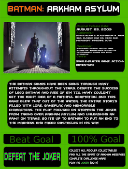 1001 Video Games - Batman Arkham Asylum