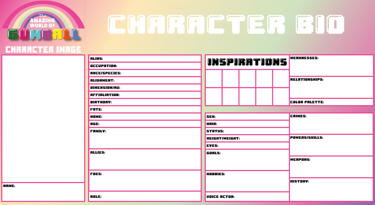 Bio Deviantart TAWOG Character Bio by JZTSmokenem on DeviantArt