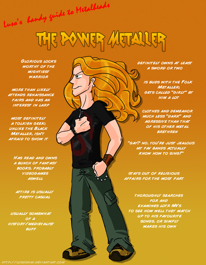 Metal 101- The Power Metaller by LusoSkav on DeviantArt