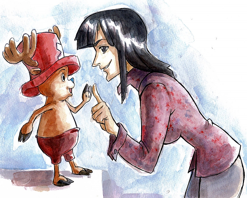 Robin Rides Chopper Chopper and Robin by bishounenizer on DeviantArt
