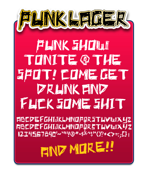 font: Punk lager