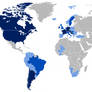 Map of the Croatian Diaspora in the World