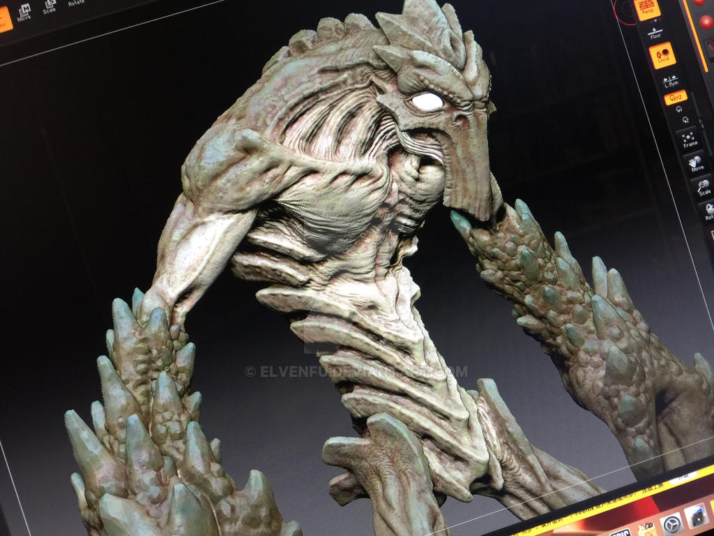 Alien Monster WIP by elvenfu on DeviantArt