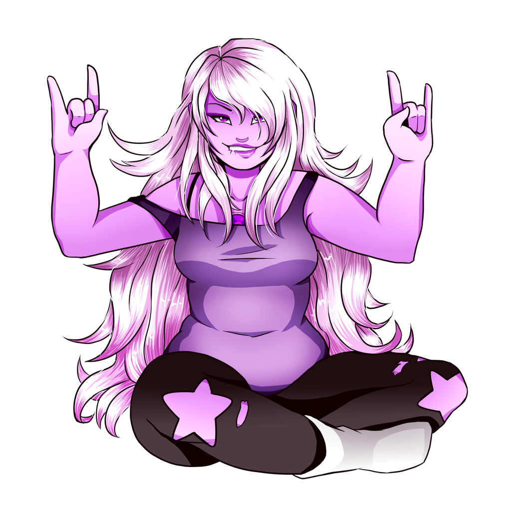 Anime Amethyst Steven Universe by FlyingPings on DeviantArt