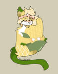 Rata abrazando un maiz by fresaswithcrema