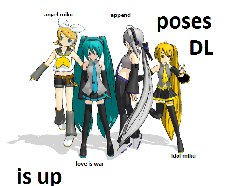 vocaloid pose DL is up