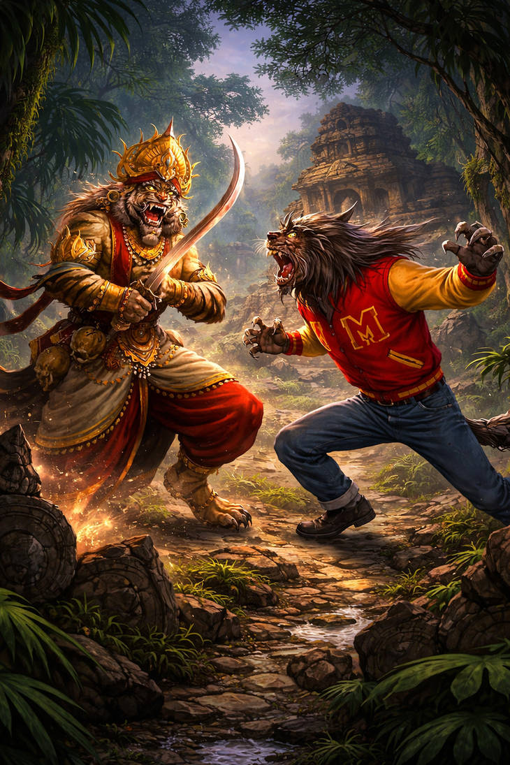 Thriller Werecat Vs Rakshasa By BillytheBunyip1166 On DeviantArt thriller-werecat-vs-rakshasa-by-billythebunyip1166-on-deviantart
