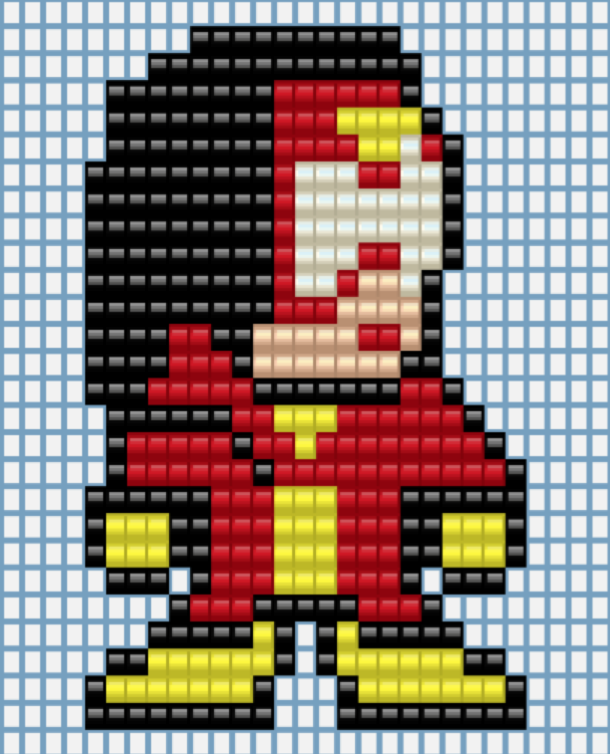 Spider-woman (No Wings Perler Bead Variant) Design