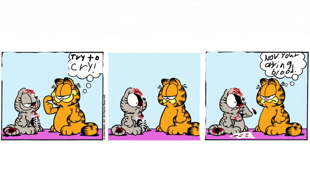 Garfield but it is Rated R by Criniveran on DeviantArt