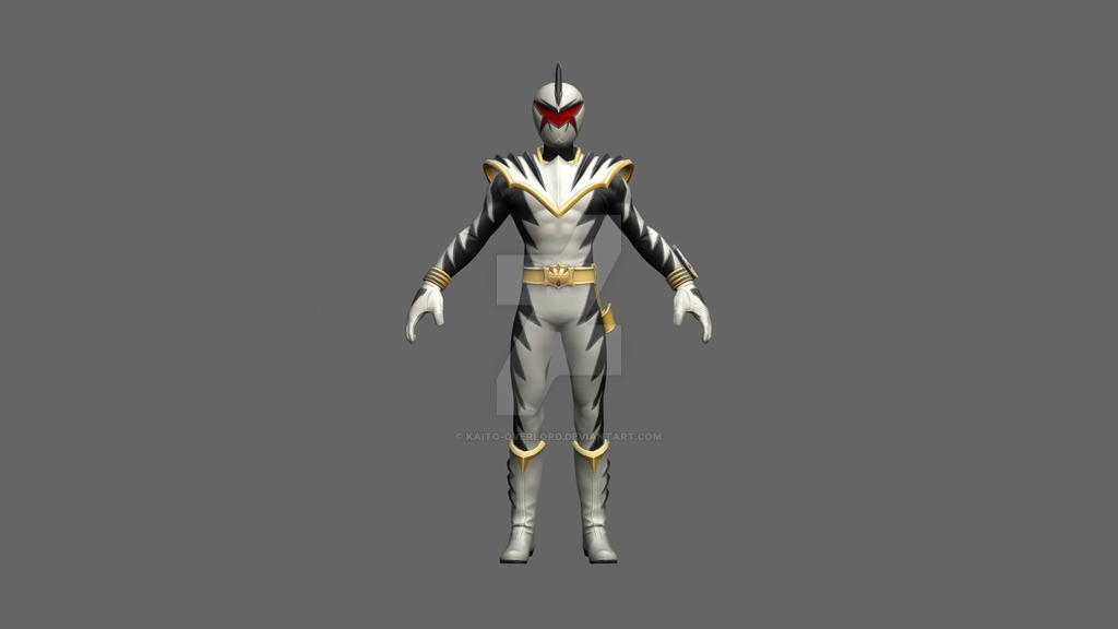 Kaito Power Ranger Power Rangers Dino Thunder - White by Kaito-Overlord on DeviantArt