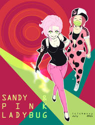 Sandy and Pink Ladybug