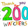 Thank You all for 200 watchers