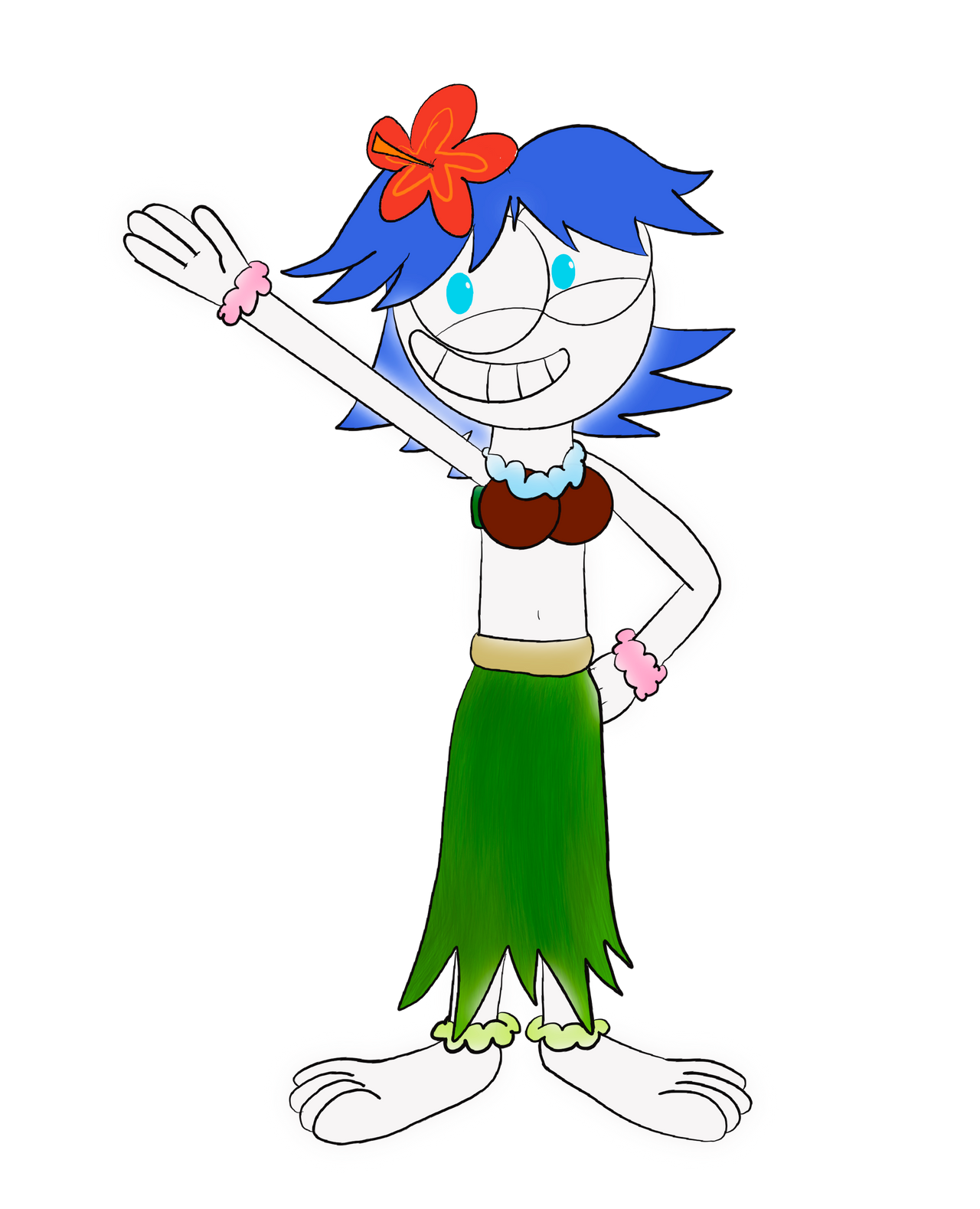 Hula Girl Luna by D4nnyBoi on DeviantArt