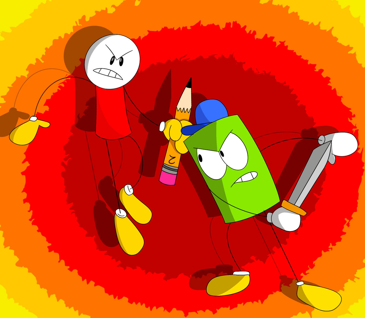 Rectangle Guy Rectangle Guy Vs Mark by D4nnyBoi on DeviantArt