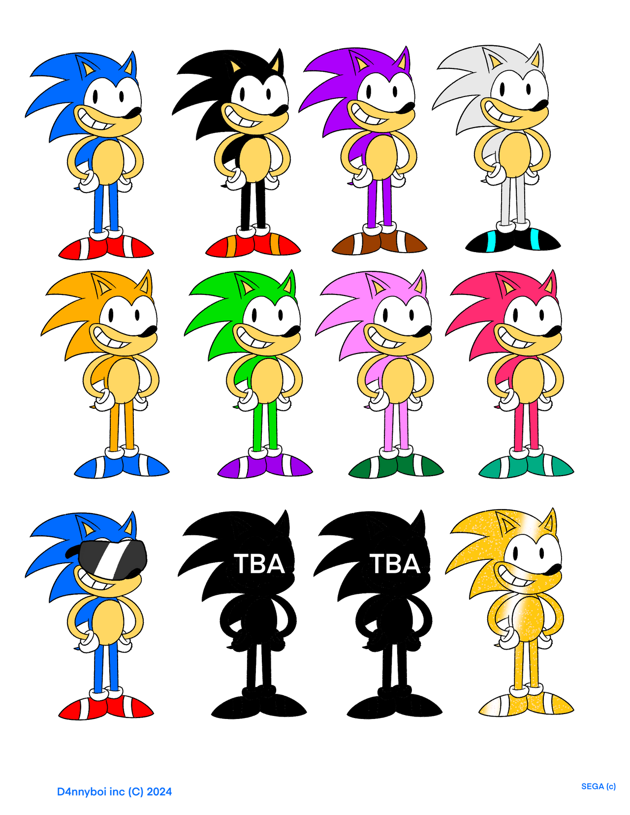 Sonic The Hedgehog Skins by D4nnyBoi on DeviantArt