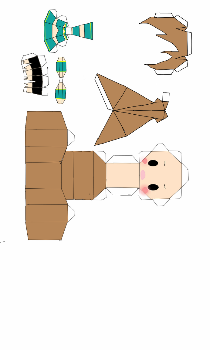 Oc chibi papercraft by triforce1232 on DeviantArt