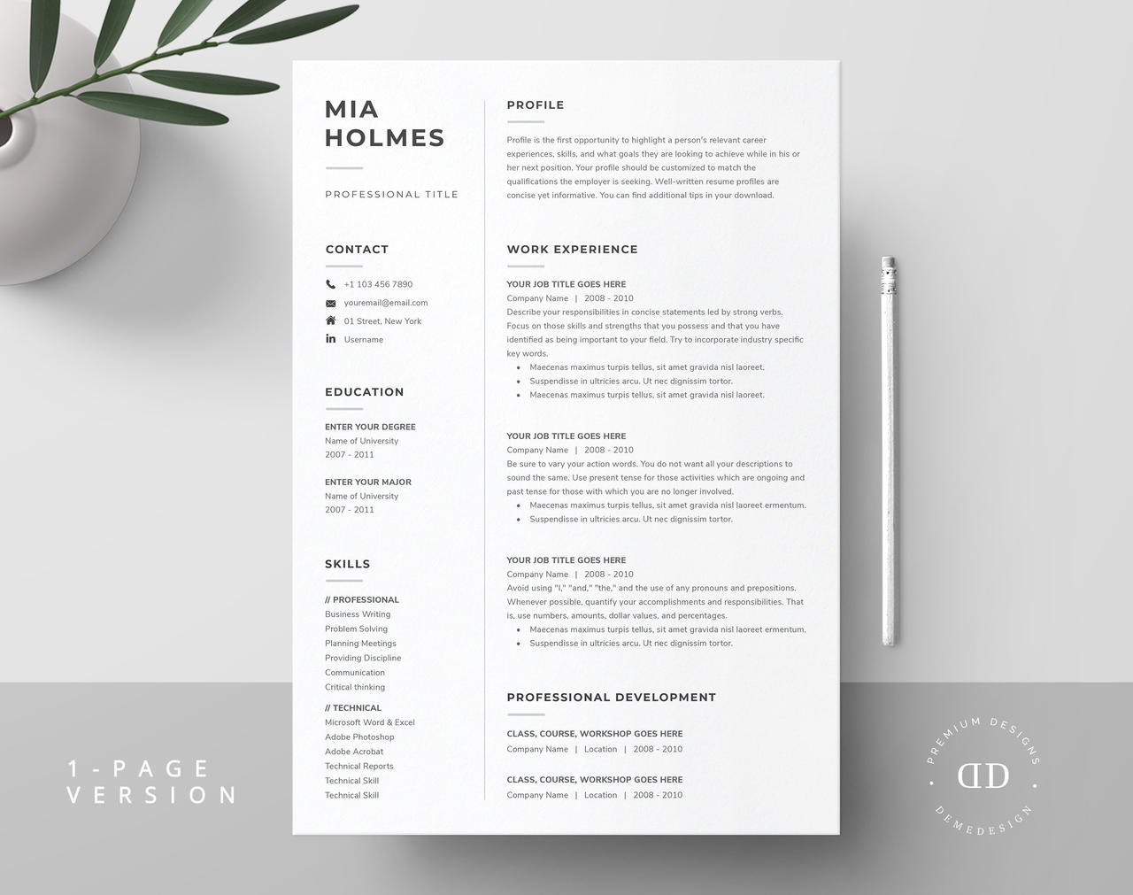 Word Resume Cover Letter Template by epastanit on DeviantArt