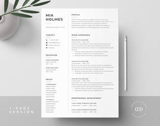 Word Resume   Cover Letter Template