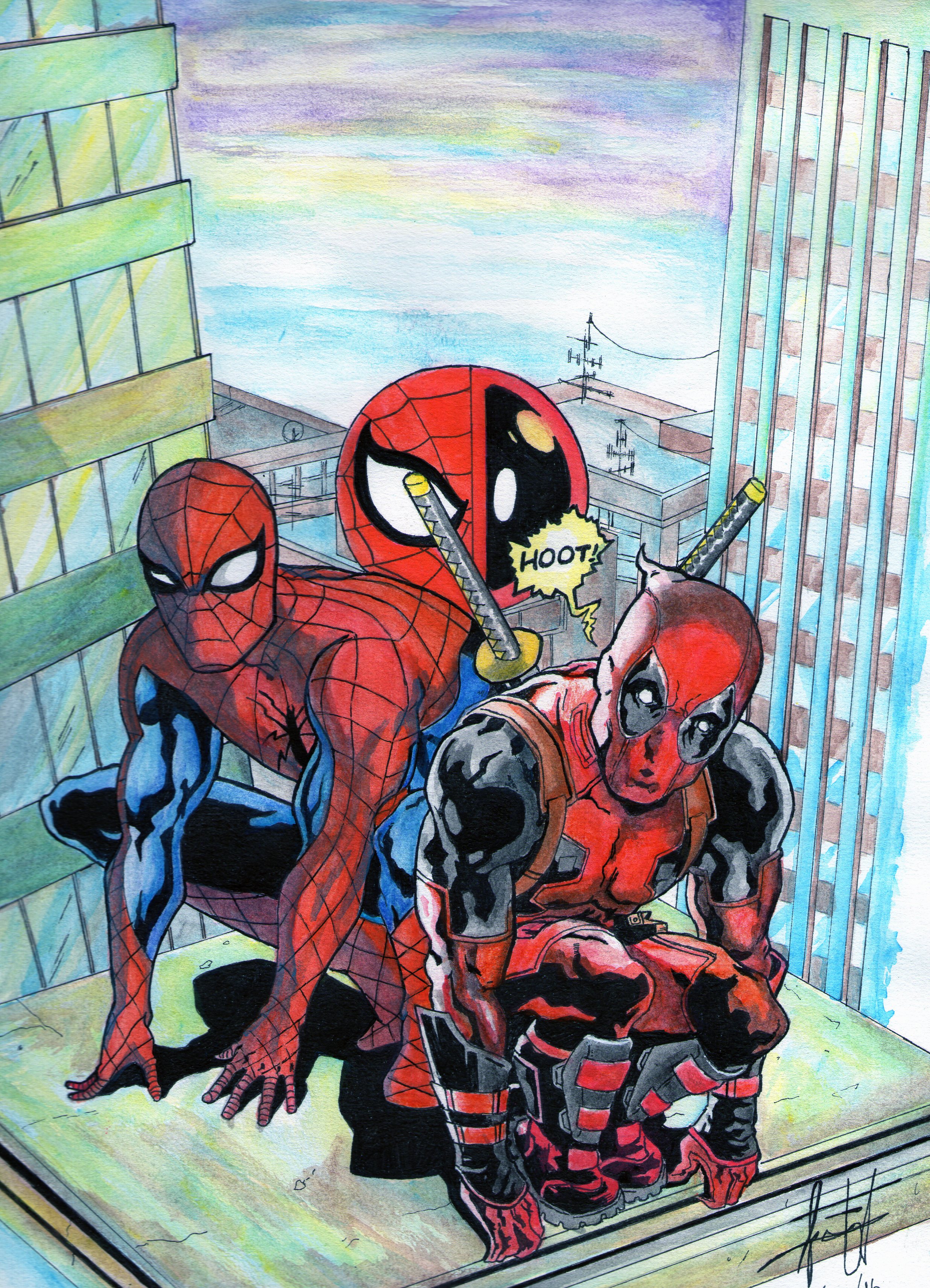 Spiderman/Deadpool Comic Cover by Frankerty on DeviantArt