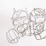 Chibi Nightstar and Ratchet