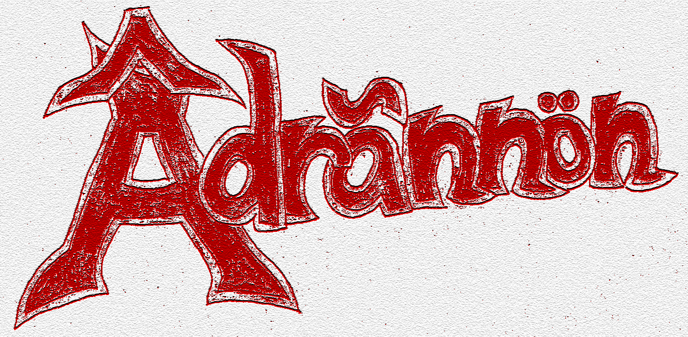 Adrannon logo v1, copper note paper filter