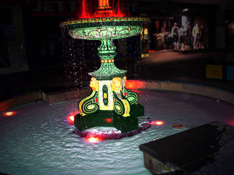 Glowing fountain