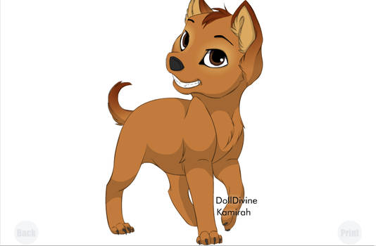 Evona-dono as a dog redone