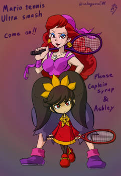 Captain Syrup and Ashley in Mario tennis