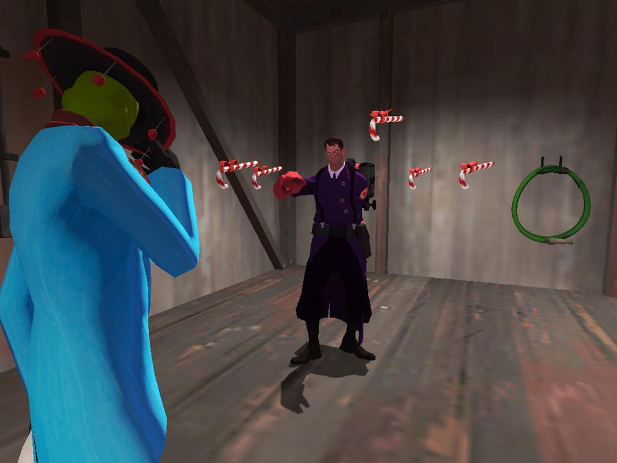 Saxton fight : The Mask vs Candyman by tf2freaksfan on DeviantArt
