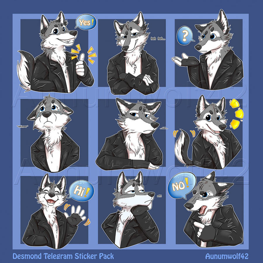 Desmond Telegram Stickers [commission]