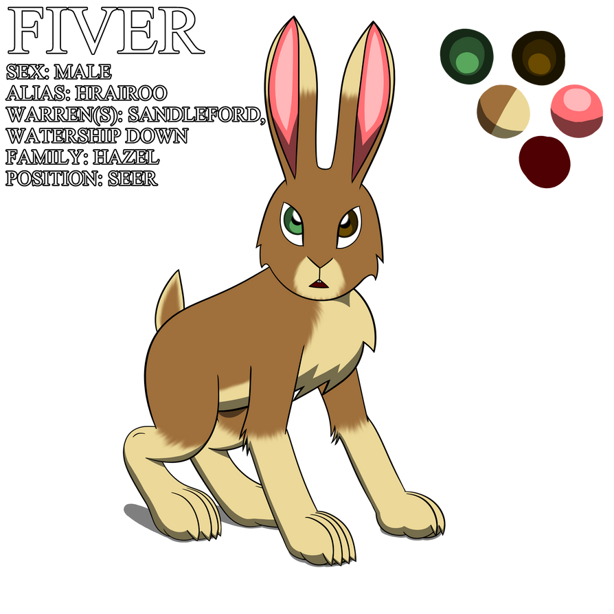 Fiver Reference Sheet by SecretBlue02 on DeviantArt
