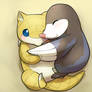 Sandshrew/Drilbur hugs