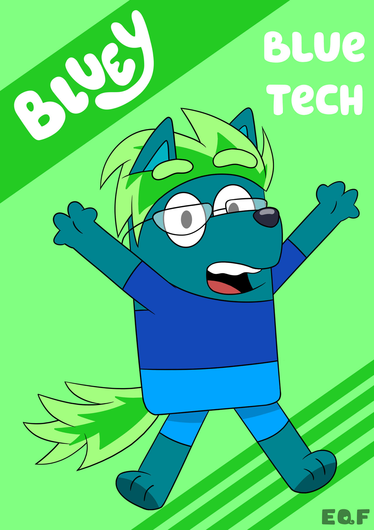 Blue Tech - Bluey OC by EQF18 on DeviantArt