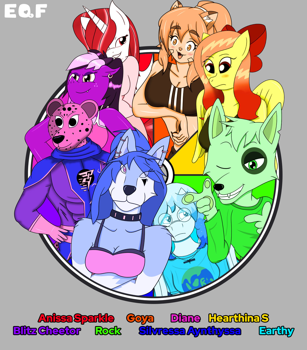 OC 8 Color Wheel Challenge by EQF18 on DeviantArt