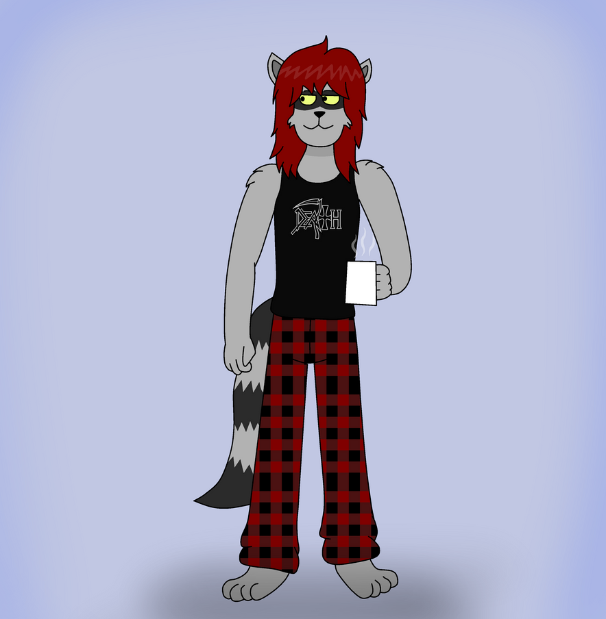 Slayer in his Sleep Clothes by SlayerTheRaccoon on DeviantArt