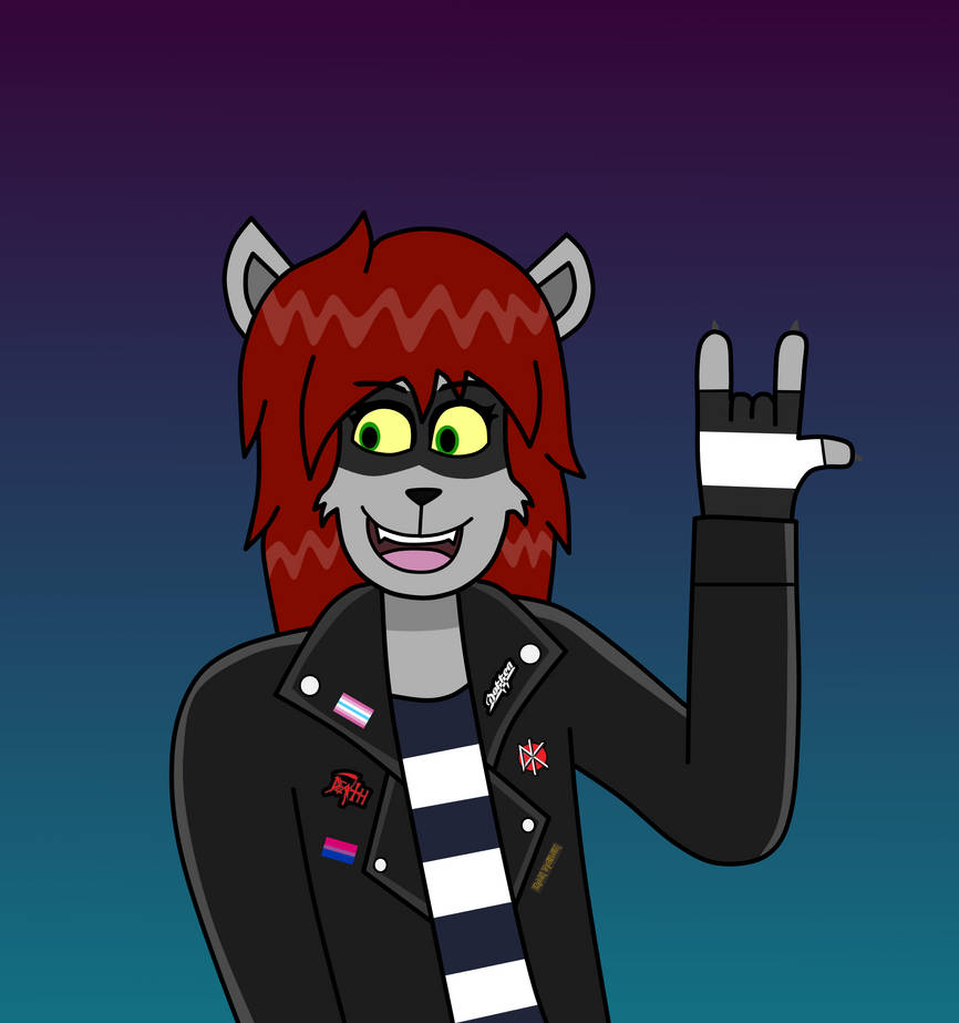 Androgynous Slayer in Leather by SlayerTheRaccoon on DeviantArt