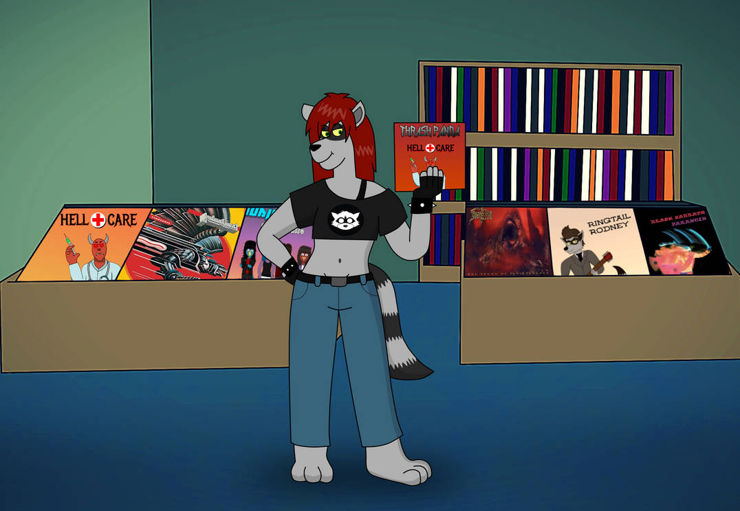 Slayer At The Record Store by SlayerTheRaccoon on DeviantArt