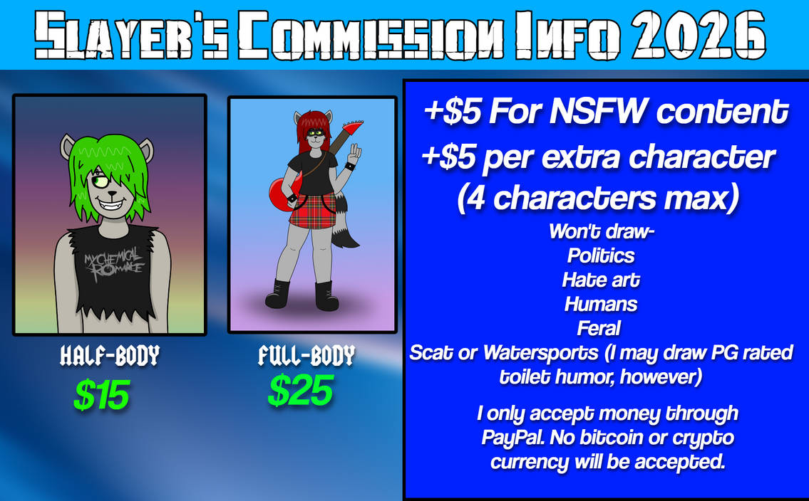 Commission Info 2026 by SlayerTheRaccoon on DeviantArt