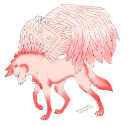 Crimson Winged Wolf