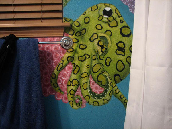 Bathroom octopus